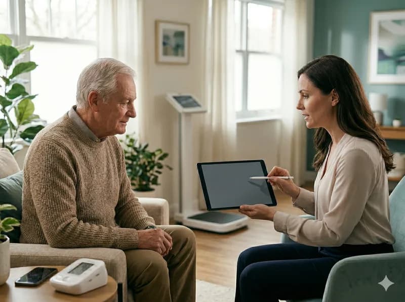 Environnement clinique moderne pour le suivi des patients